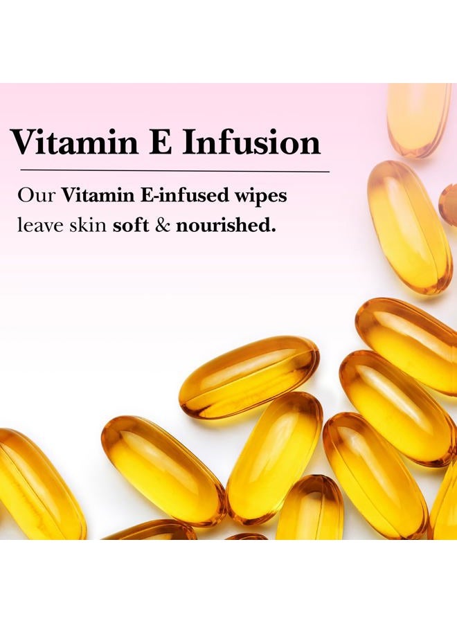 Mivida Hypoallergenic Makeup Remover Wipes | Daily Cleansing Facial Towelettes with Vitamin E For Sensitive Skin | 50 Count Fragrance-Free, Alcohol-Free Face Wipes - Image 4