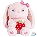CozyWorld Easter Strawberry Bunny Stuffed Animals Pink Rabbit Plush with Heart Floppy Ear Soft Fluffy Toy Valentines Day Easter Gifts for Kids Girls Boys 10 - Image 2