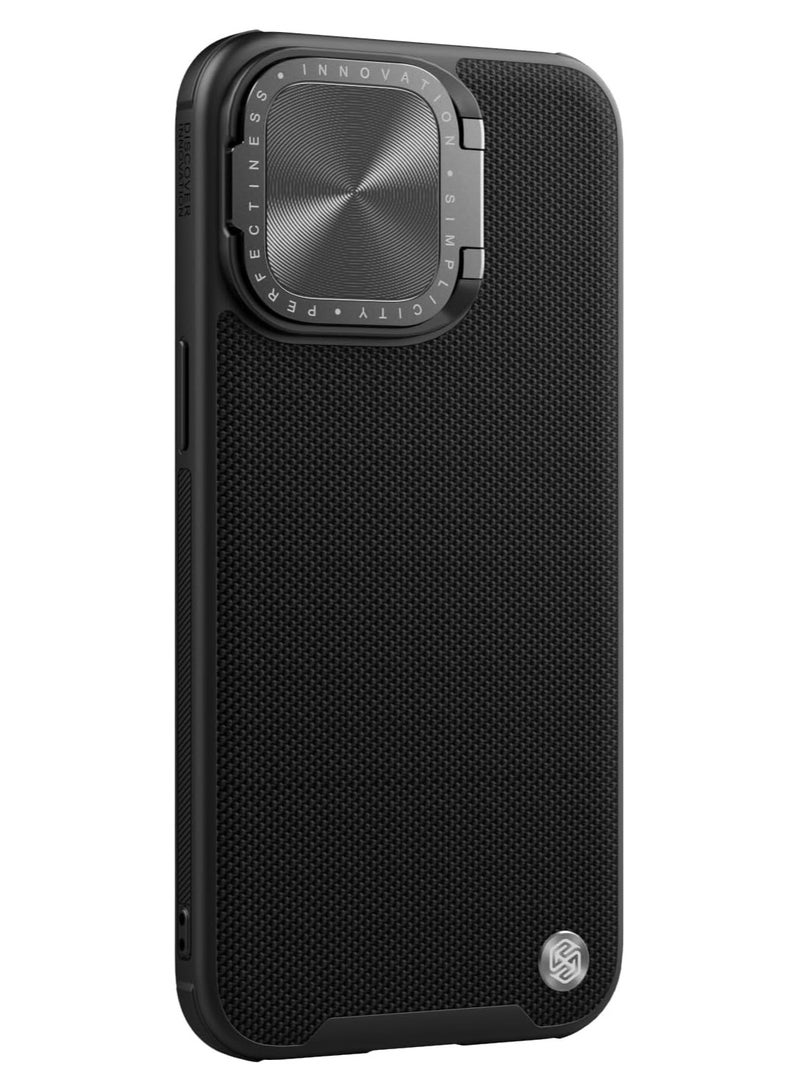 Nillkin Megnetic Series Case With Hard Back Cover And Texured Camera Cover Luxury Design Fits Apple Iphone 15 Pro - Black - Image 2