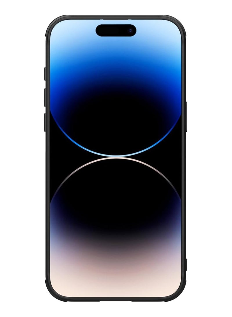 Nillkin Megnetic Series Case With Hard Back Cover And Texured Camera Cover Luxury Design Fits Apple Iphone 15 Pro - Black - Image 4