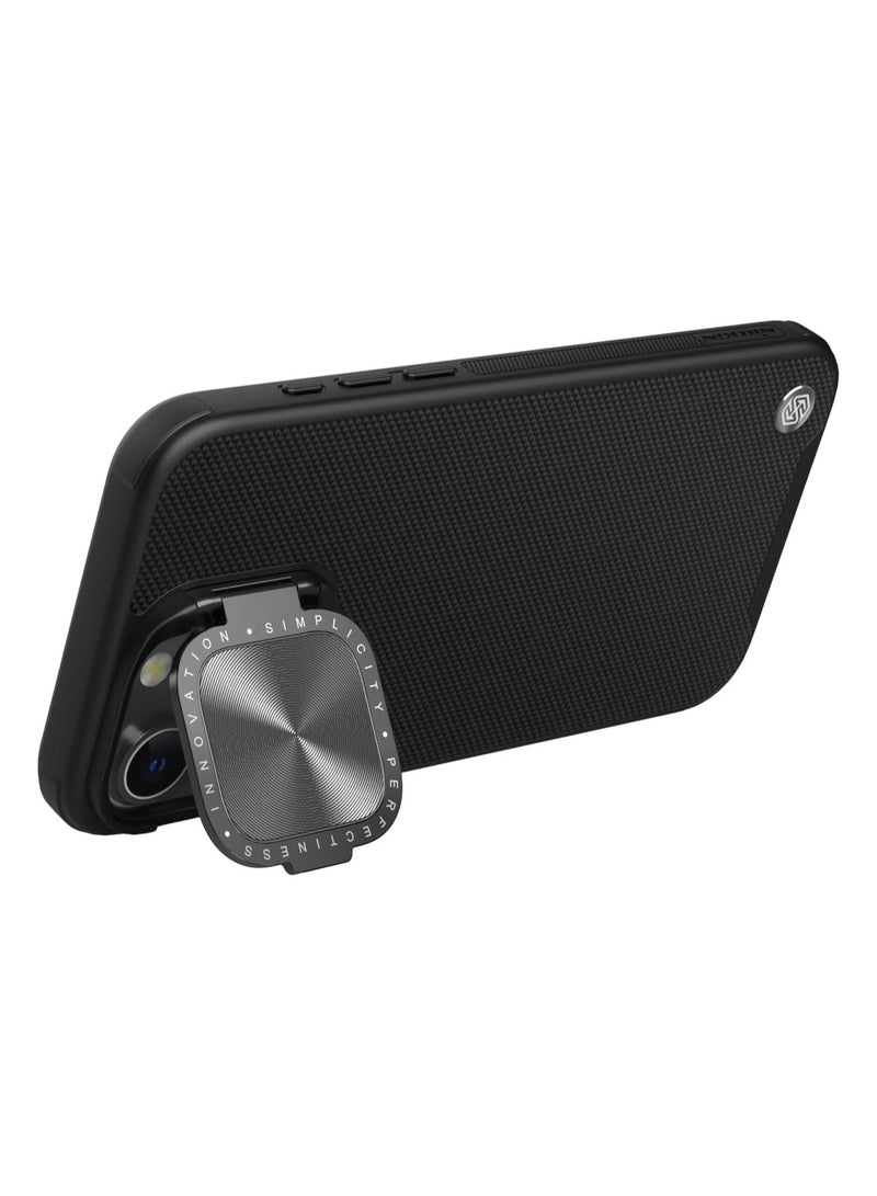 Nillkin Megnetic Series Case With Hard Back Cover And Texured Camera Cover Luxury Design Fits Apple Iphone 15 Pro - Black - Image 5