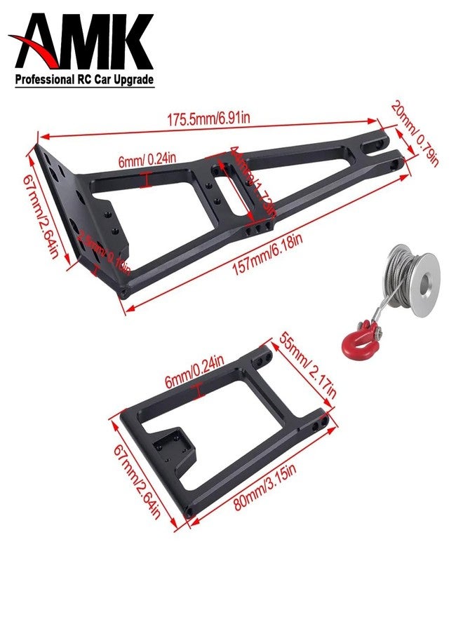 AMK Tow Truck Accessory Kit for 1/10 RC Crawler Chassis, Includes Crane Arm and Winch, Compatible with SCX10 TRX4 Capra LCG Chassis Upgrades - Image 5