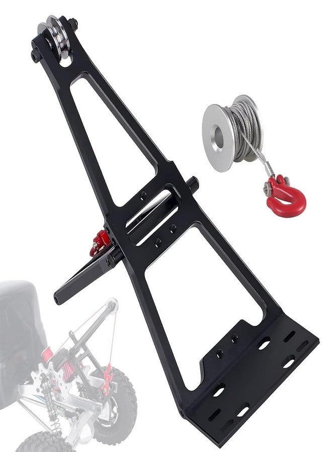 AMK Tow Truck Accessory Kit for 1/10 RC Crawler Chassis, Includes Crane Arm and Winch, Compatible with SCX10 TRX4 Capra LCG Chassis Upgrades - Image 1