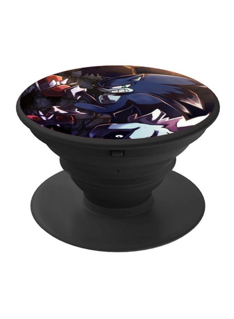 RKN Printed Pop Socket Phone Grip Black/Blue - Image 1