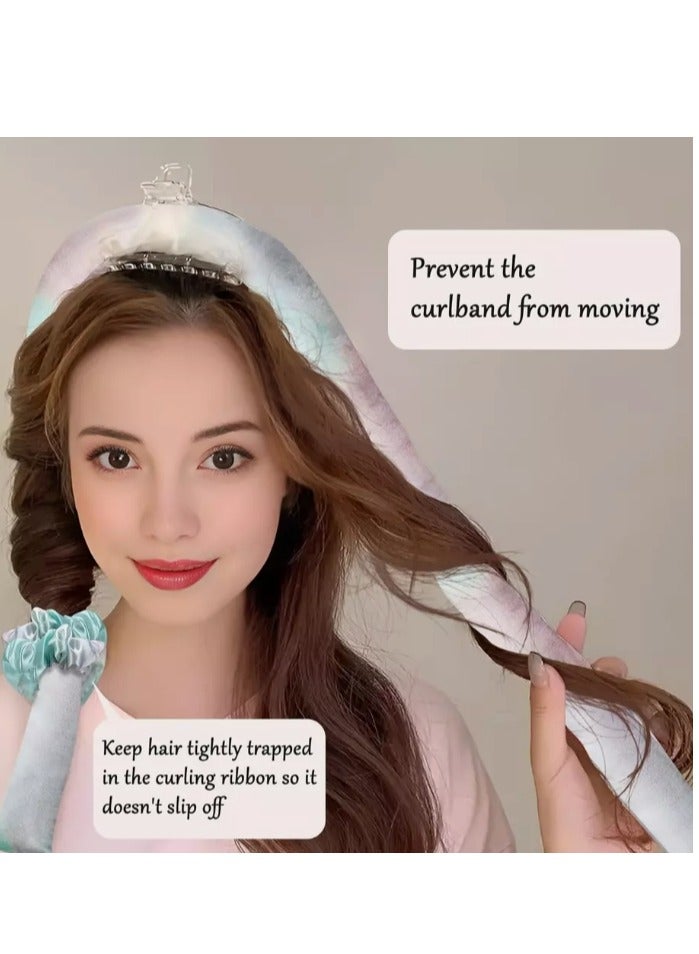 Generic Satin Heatless Curling Set - Hair Rollers for Heatless Curls | Heatless Hair Curlers & Hot Rollers | Hair Curlers to Sleep in | Heatless Curling Rod Headband | Heatless Curler - Image 4