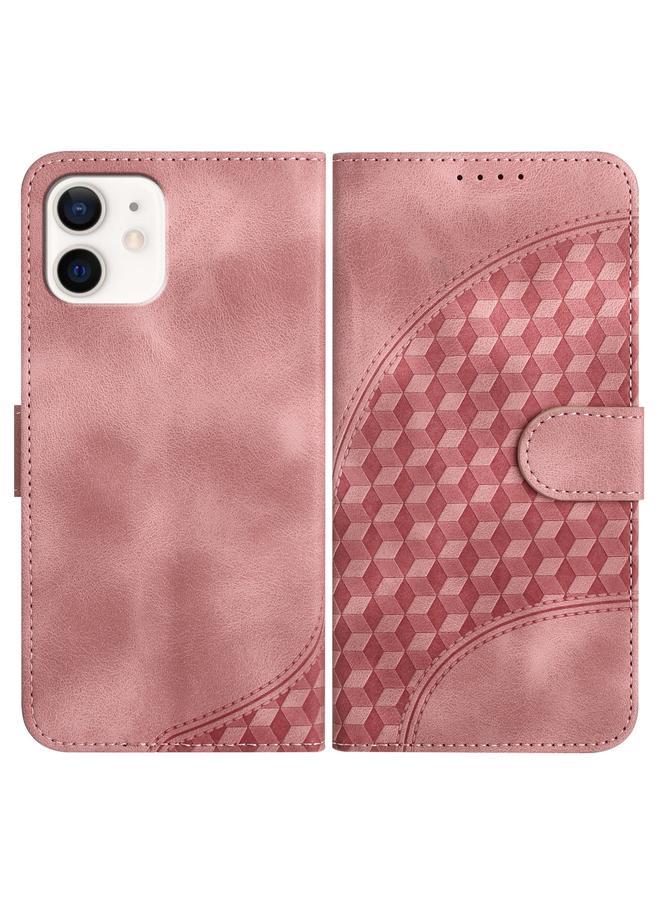 S-TOP Case For iPhone 12 mini YX0060 Elephant Head Embossed Phone Leather Case with Lanyard - Image 1