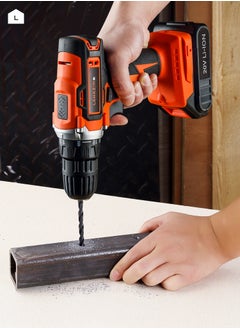 Cordless Drill -20V 10mm with 2 Batteries and Accessories- Rechargeable Power Drill with Philips Flathead Screwdriver Bits and a Carry Case -for Home Improvements DIY Repairs and Construction - pzsku/Z8E71B4BDC7E51BD273F5Z/45/_/1728219553/3e4a3158-1a64-46f5-b528-dd82c471be00