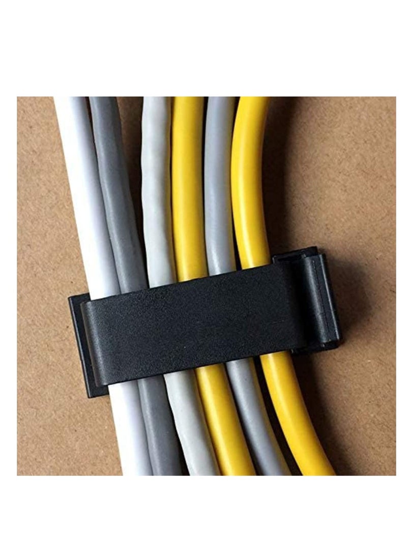 50- Piece Self Adhesive Cable Management Clips Cable Organisers Wire Clips Cord Holder - Image 2