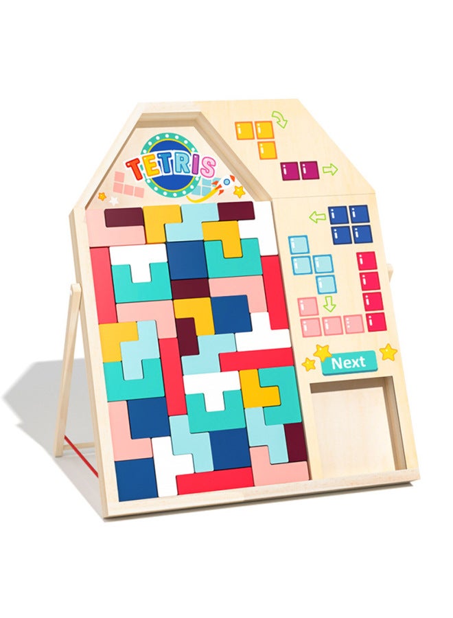 Three-dimensional Tetris Puzzle Building Blocks Children's Multi-functional Puzzle Development Boys And Girls Educational Toys-Color:Mushroom Tetris - Image 5