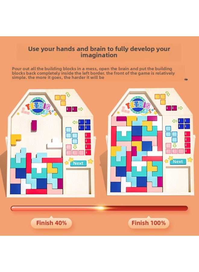 Three-dimensional Tetris Puzzle Building Blocks Children's Multi-functional Puzzle Development Boys And Girls Educational Toys-Color:Mushroom Tetris - Image 3