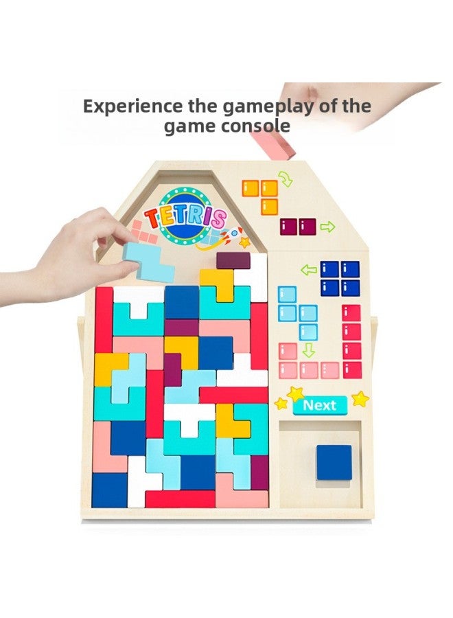 Three-dimensional Tetris Puzzle Building Blocks Children's Multi-functional Puzzle Development Boys And Girls Educational Toys-Color:Mushroom Tetris - Image 2