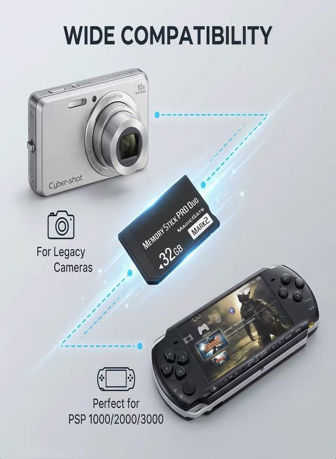 HSANYIUR MS 32GB Memory Stick pro Duo (Mark2) for PSP Accessories/Camera - Image 5