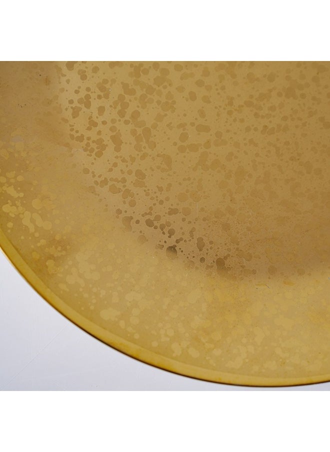 DANUBE HOME Zahra Dinner Plate Plate For Serving, Main Courses And Meals Microwave Oven and Dishwasher Safe Kitchen Tableware Blue, Gold 10.5 Inch  - Image 2