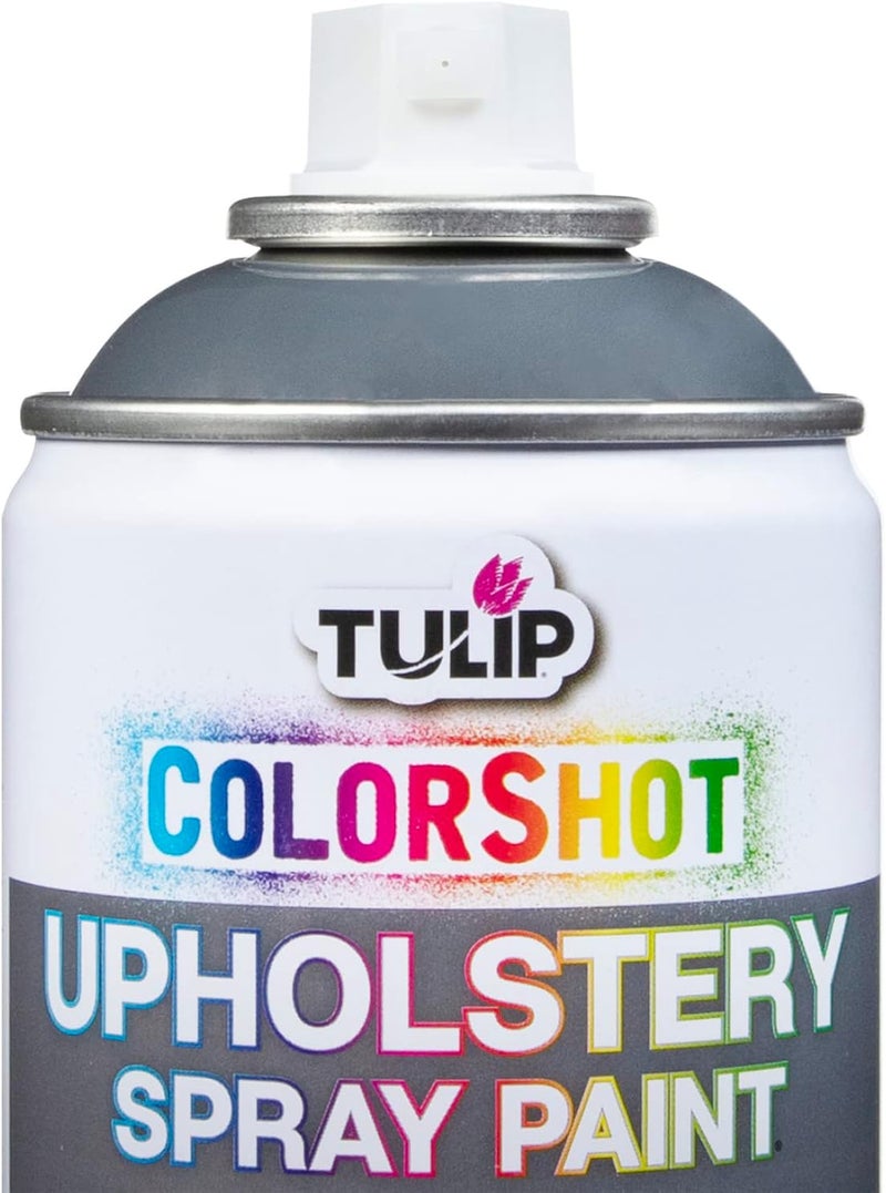 Tulip ColorShot Fabric Spray Paint for Upholstery, Permanent Spray-On Fabric Paint for Furniture, 8 oz, Charcoal Grey - Image 2