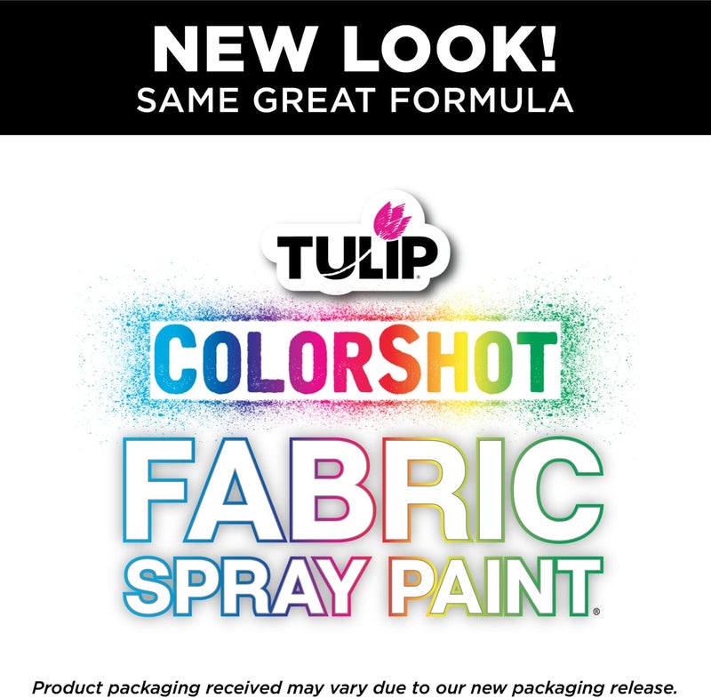 Tulip ColorShot Fabric Spray Paint for Upholstery, Permanent Spray-On Fabric Paint for Furniture, 8 oz, Charcoal Grey - Image 3