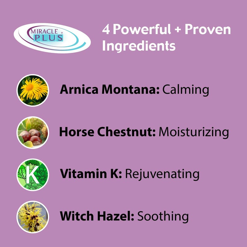 Miracle Plus Arnica Cream Extra Strength Bruise Relief Lotion For Bruising And Swelling On Skin | Arnica Gel, Vitamin K Cream, Skin Care | Moisturizing Bruise Formula With Horse Chestnut, 2-Pack - Image 2