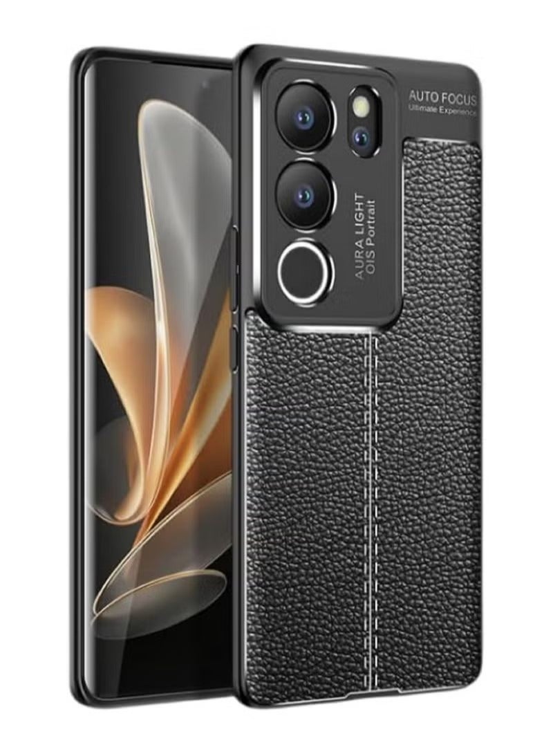 غطاء حماية ل ViVo V29 مضاد للخدش ناعم سيليكون مقاوم للصدمات أسود - Image 1