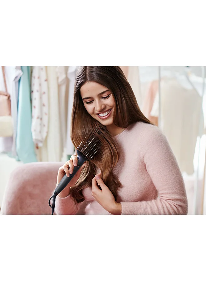 Philips Heated Straightening Brush BHH885/03, 2 Years Warranty