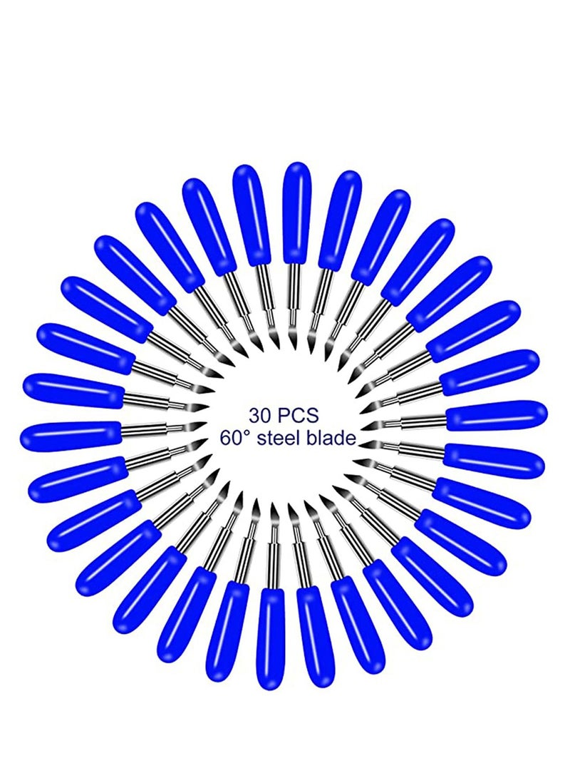 SYOSI Sharp & Smooth Blade, Cutting Blades for Cricut Explore Air/Air 2/ Maker, 60 Degree Deep Cut Vinyl Fabric Replacement Blades for Cricut Maker Machines, Accessory Replacement Blades for Cricut - Image 2