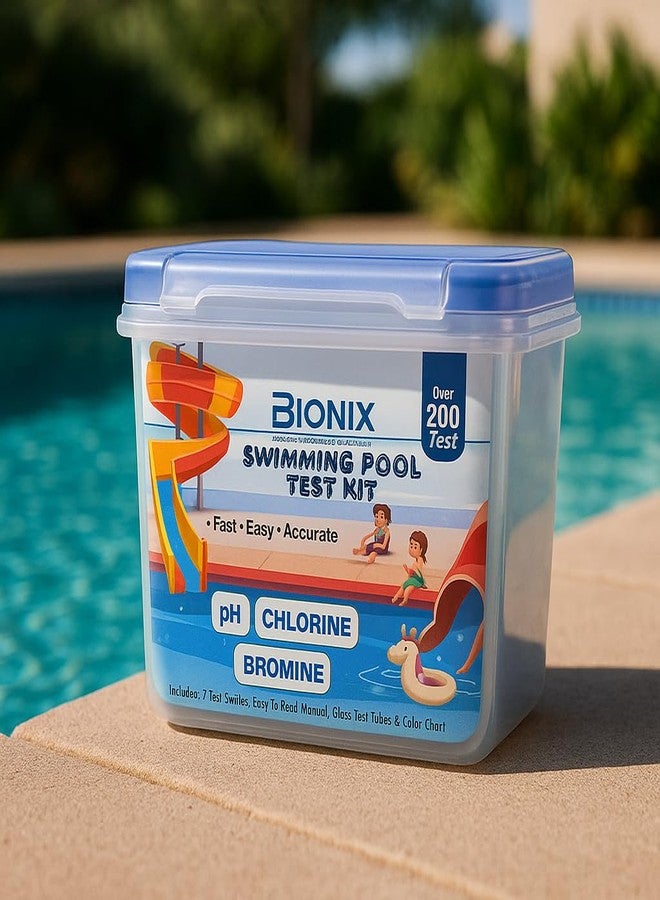 BIONIX Swimming Pool Test Kit | Ph and Chlorine Pool Test Kit (200 Test). - Image 5