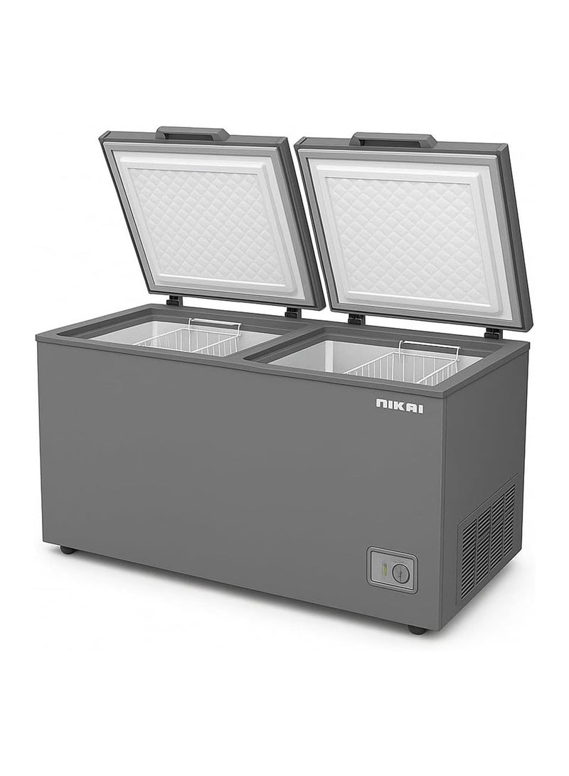 نيكاي فريزر أفقي بباب مزدوج 700 L 72 kW NCF700N7DDS فضي - Image 2