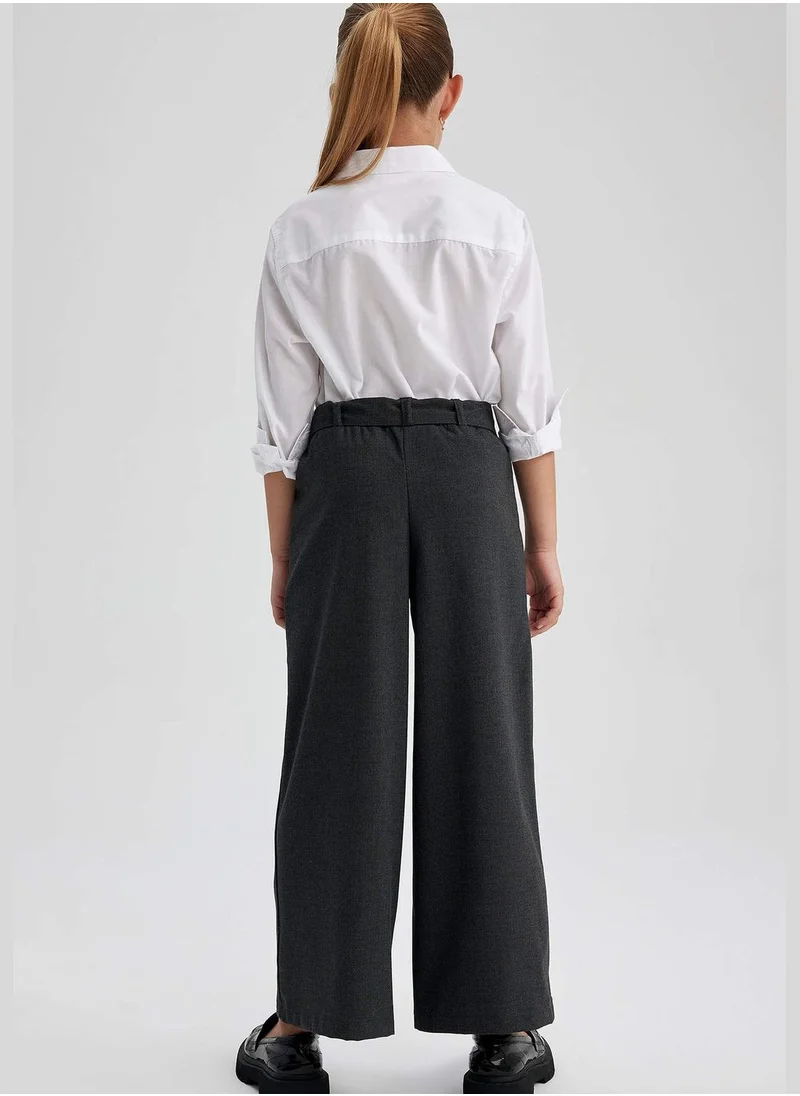 ديفاكتو Girl Wide Leg Woven Trousers