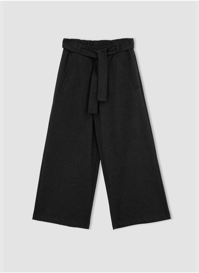 ديفاكتو Girl Wide Leg Woven Trousers