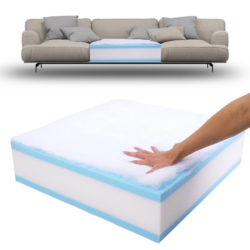 Aycsiyana Memory Foam Couch Cusion Replacement 24"x24"x6", Thickness 5 Layer Sofa Cushions Replacement with Removable Cover, High Density 25D Upholstery Foam Replacement Couch Cushions - Image 1