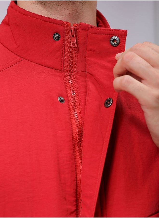 The Indian Garage Co Men Slim Fit Solid Puffer Jackets  - Image 5