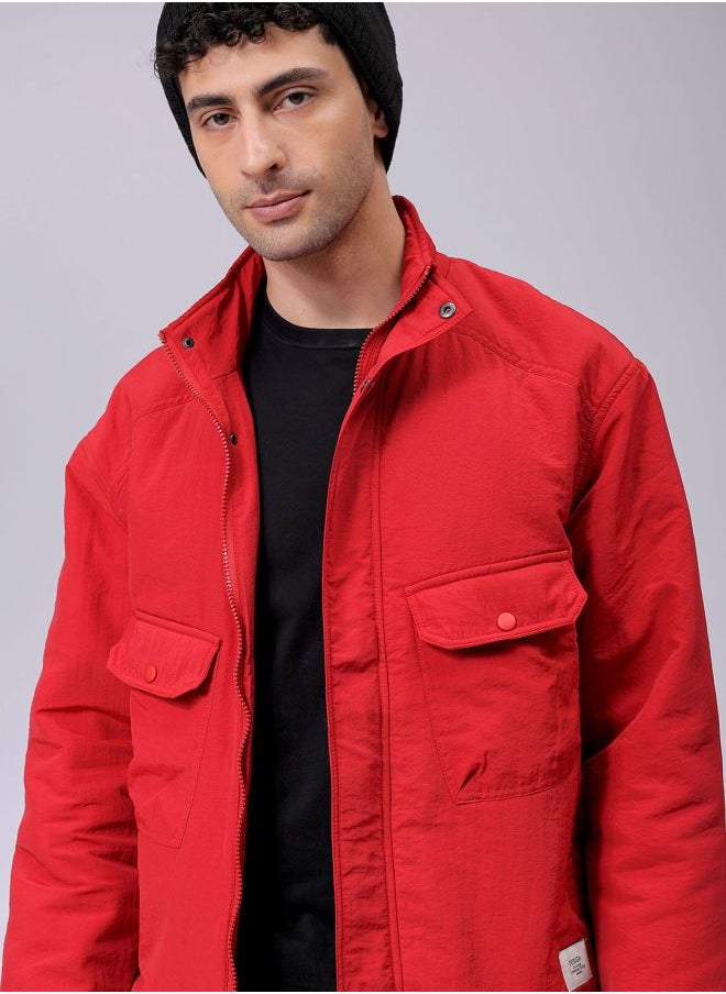 The Indian Garage Co Men Slim Fit Solid Puffer Jackets  - Image 1