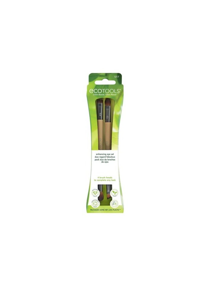 EcoTools Eye Enhancing Duo Makeup Brush Set - Image 2