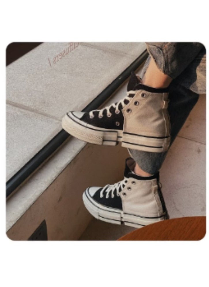 CONVERSE - CONVERSE New Thick Sole Versatile Comfortable Anti Slip Wear Resistant Canvas Shoes - Image 1