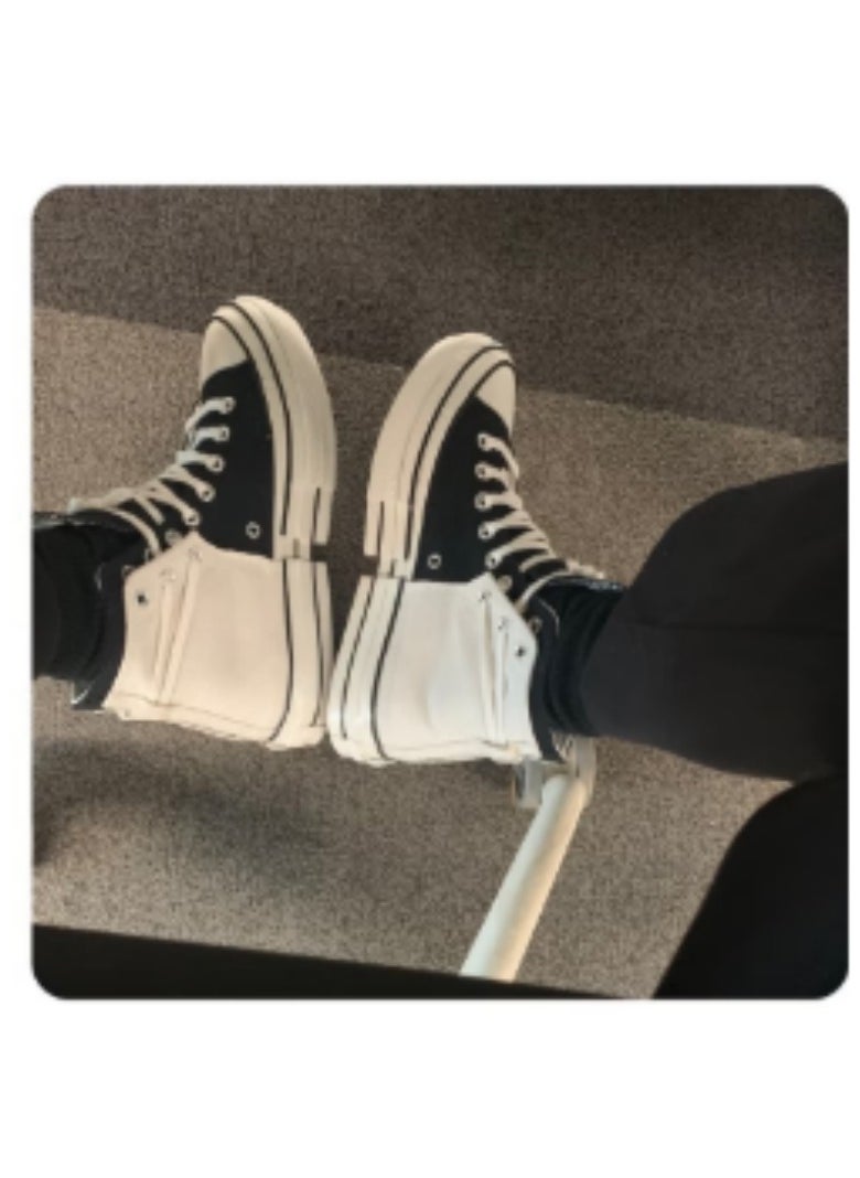 CONVERSE - CONVERSE New Thick Sole Versatile Comfortable Anti Slip Wear Resistant Canvas Shoes - Image 1