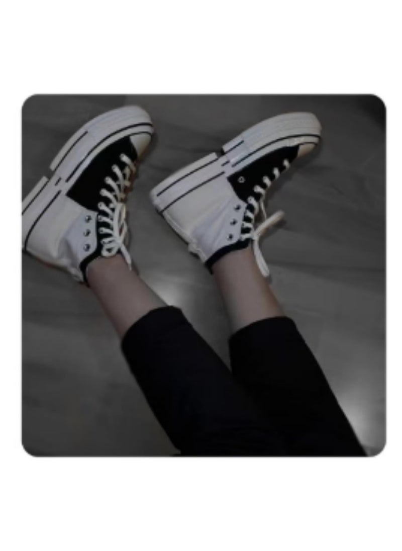 CONVERSE - CONVERSE New Thick Sole Versatile Comfortable Anti Slip Wear Resistant Canvas Shoes - Image 1