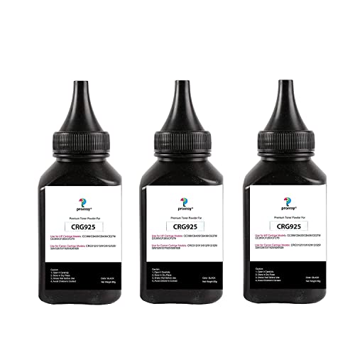 proffisy 925 Toner Powder Refill Compatible with Canon Image Class LBP6030B, Image Class MF3010-80gm Per Bottle(Pack of 3) - Image 1