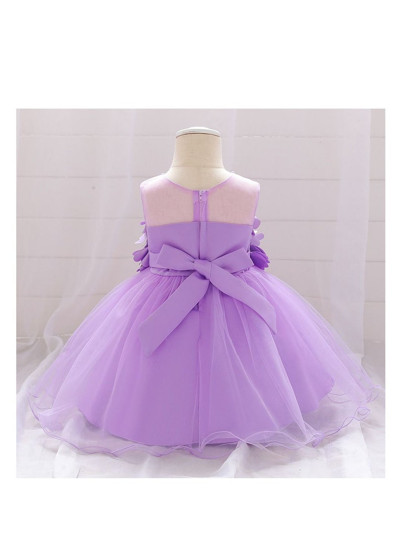 Loquat Fashionable Cute Girls Dresses Purple  - Image 2