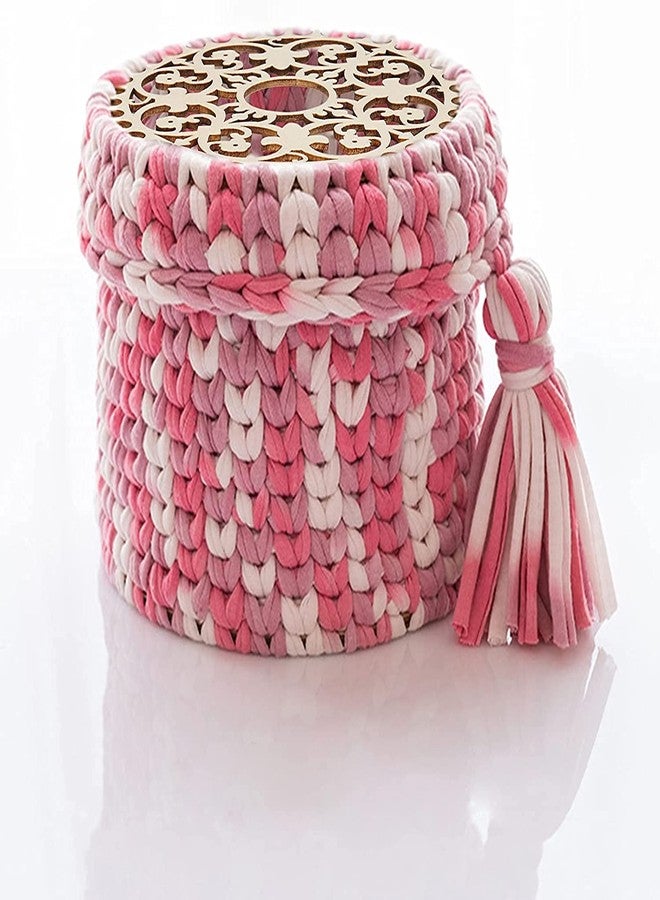 Cliths 3 Pcs Crochet Yarn Basket Bottom for Making Crochet Knitting Bag Yarn Storage, 5.9 inch, Wooden Bottom for Crochet Baskets - Image 2