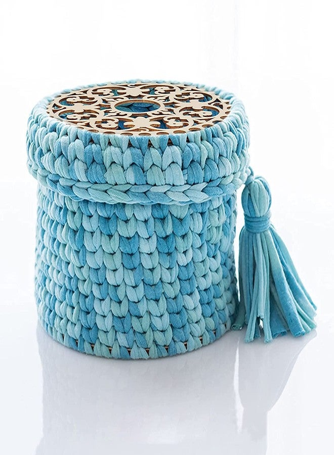 Cliths 3 Pcs Crochet Yarn Basket Bottom for Making Crochet Knitting Bag Yarn Storage, 5.9 inch, Wooden Bottom for Crochet Baskets - Image 5