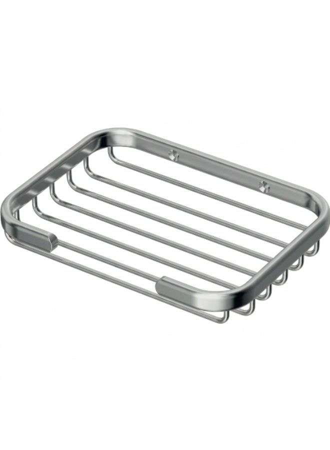 Ideal Standard Connect Rectangular Wall-Mounted Soap Basket, Chrome-Plated Metal, Chrome, 123 x 164 x 26 mm - Image 1