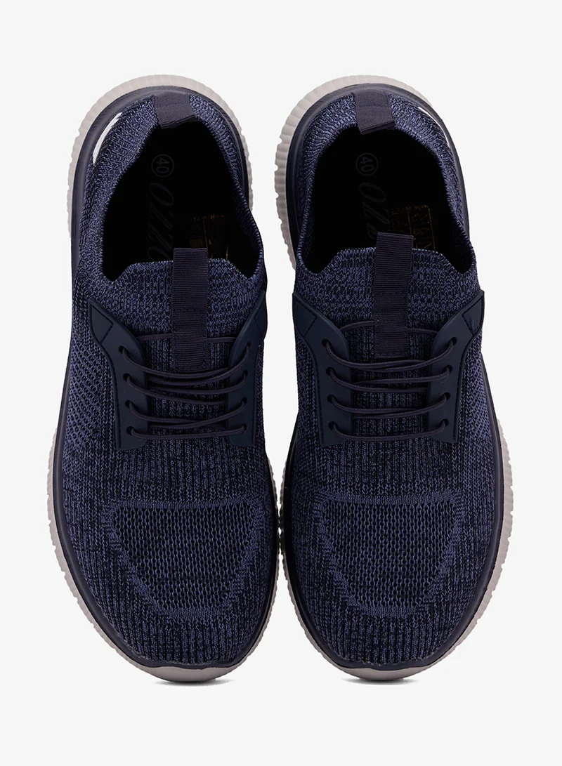 Ozzo Navy Slip On Walking Sneakers for Women | Best Price UAE