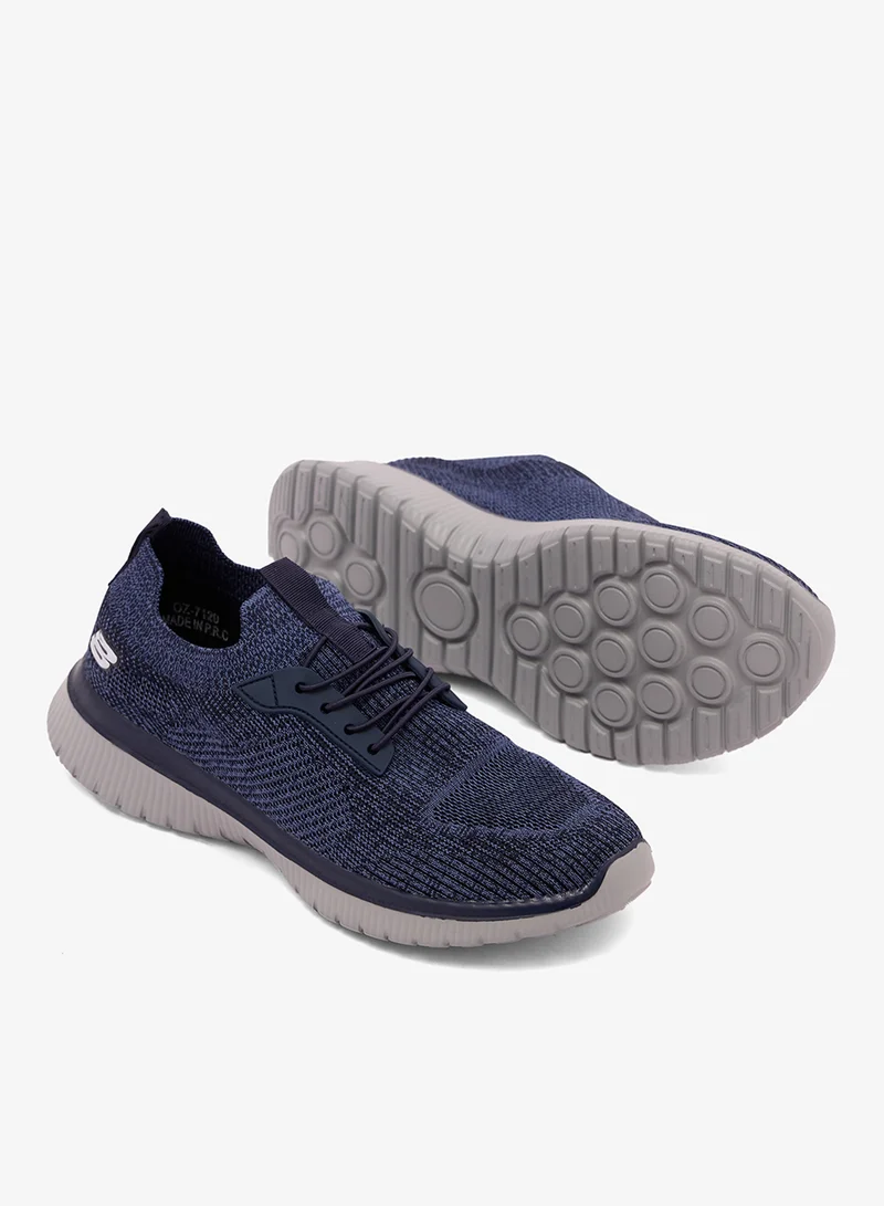 Ozzo Navy Slip On Walking Sneakers for Women | Best Price UAE