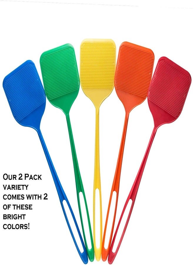 Smart Swatter Fly Swatters | Assorted Color 2 Pack | Picks UP The Bug w/ 904 Spikes | Patented & Made in The USA | Insects, Bugs and Fly Killer - Image 3