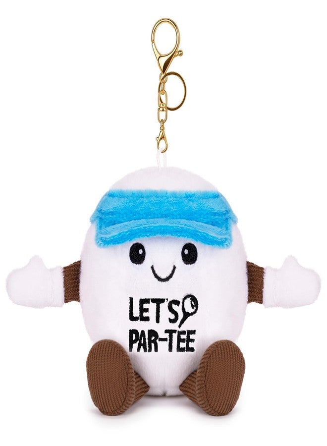 FunisFun Golf Ball Stuffed Toy - 3.5 inches Golf Ball Plush Keychain for Golfer Coach Gifts Sports Fans - Image 1