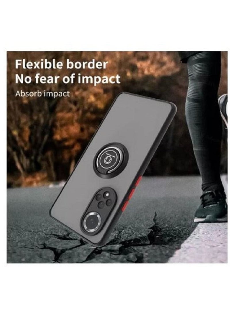 إيف مصد واقي من السيليكون المرن ، حماية الكاميرا رقيقة شفافة غير مريحة مقاومة للصدمة مع 360 حامل تركيب السيارة الدورانيات حلقة مغناطيسية لهواوي نوفا 9 - Image 3