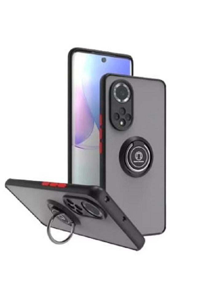 إيف مصد واقي من السيليكون المرن ، حماية الكاميرا رقيقة شفافة غير مريحة مقاومة للصدمة مع 360 حامل تركيب السيارة الدورانيات حلقة مغناطيسية لهواوي نوفا 9 - Image 1