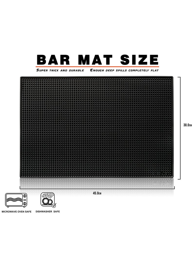 Drying coffee Rubber Service mat suitable for baristas Black 30 x 45 cm  - Image 3