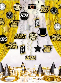 KATCHON Happy New Year Hanging Swirl Decorations - Pack of 40, Sturdy | Happy New Year Decorations 2025 Hanging Swirl | 2025 New Years Decorations | NYE Decorations...  - Image 5