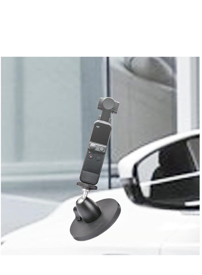 SYOSI Magnetic Camera Mount Base with Mini Ball Head and Adapter for Action Camera/DJI Osmo / Insta360 /Blink Camera Wyze Cam Small DSLR Security Camera Light & More with a 1/4"-20 - Image 5