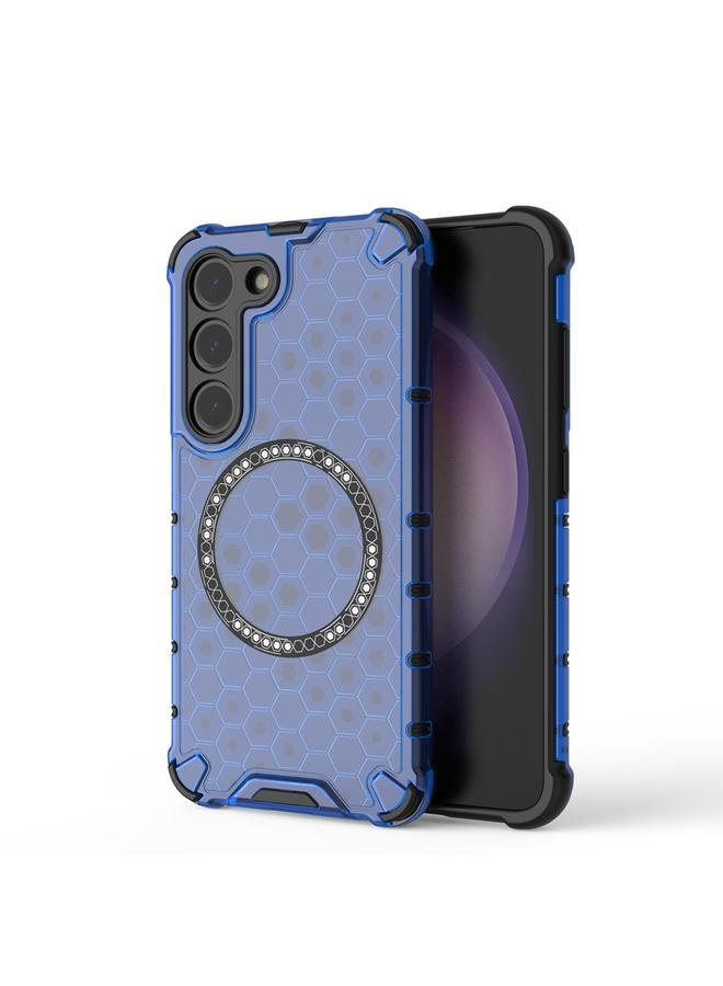 اس-توب جراب لهاتف Samsung Galaxy S23 5G بحلقة مغناطيسية قرص العسل، جراب هاتف مقاوم للصدمات - Image 1