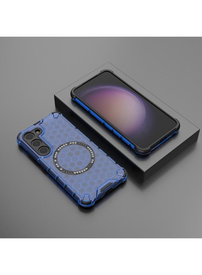 اس-توب جراب لهاتف Samsung Galaxy S23 5G بحلقة مغناطيسية قرص العسل، جراب هاتف مقاوم للصدمات - Image 2